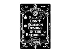 EYSL Metal Tin Sign Bathroom Sign, Bathroom Signs
