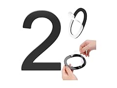 Number 2 8.5 Inch House Numbers Self-adhesive