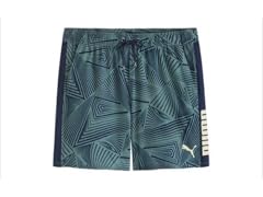 PUMA Men's Geo Print Swim Trunks