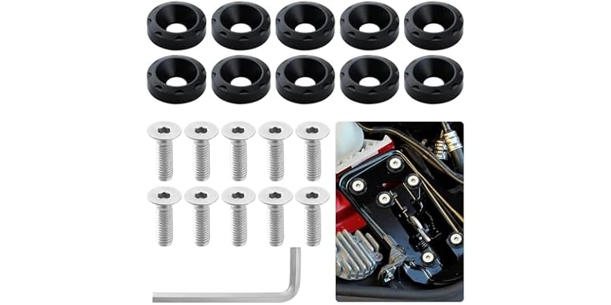 PLPFE 10Pcs/Set Bumper Fender Washers