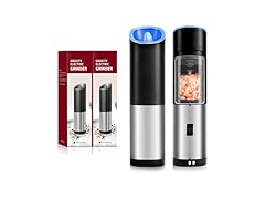 Simple Deluxe Upgraded Gravity Electric Salt and Pepper Grinder Set