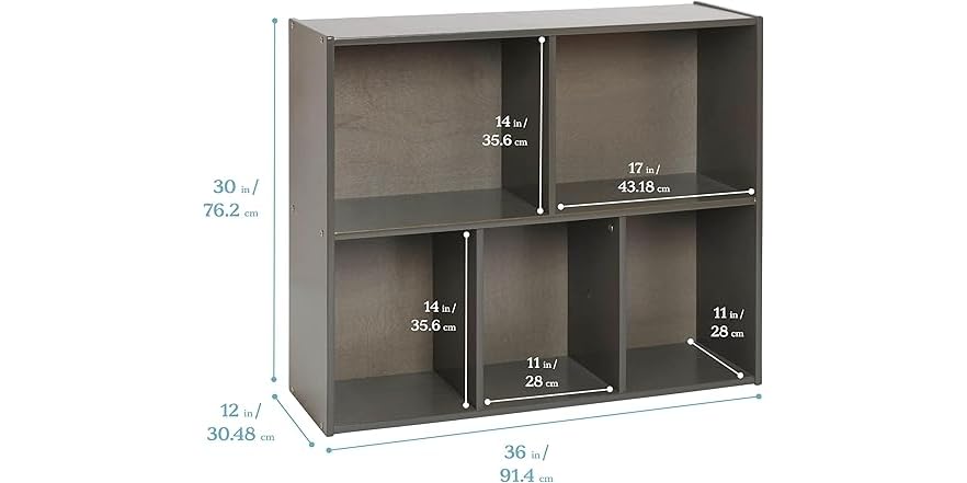 ECR4Kids Streamline 5-Compartment Storage Cabinet