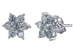 0.40 CT Diamond Earrings 10K White Gold