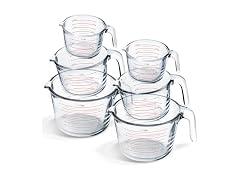 Eatex Glass Measuring Cups Set of 6 - Liquid