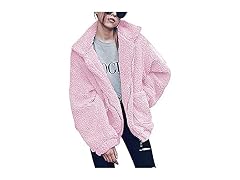 Comeon Women's (2XL) Women's Coat Casual Lapel Fle