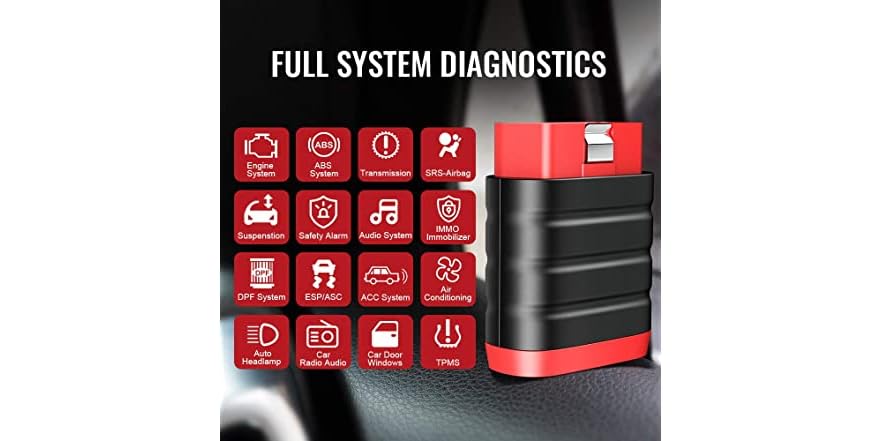 AUTEL MP900-TS PRO Dispositivo Diagnostico Veicolo Scanner OBD2 TUTTI I