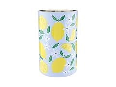 Slant Party Supplies - Stainless Steel Wine Chiller Lemon Print