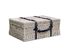 Vintage Rattan Suitcase