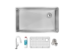 Elkay Crosstown SS 31" Sink Kit w Filtered Faucet