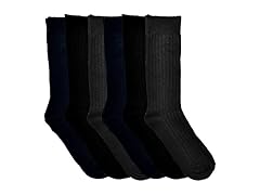 Swan Men's Cotton Ribbed Socks (6-Pack)
