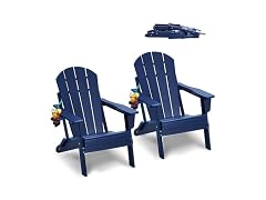 Adirondack Chair Plastic, Set of 2 All-Weather