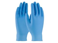 QRP BQY09L Medium 9 PF INDUSTRIAL BLUE NITRILE GLOVE