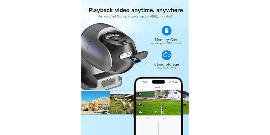 LIWAN W0101 4G LTE Cellular Security Camera Outdoor