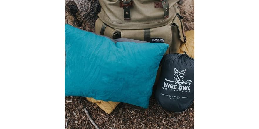 Wise Owl Camping Pillow Medium 2 Pack