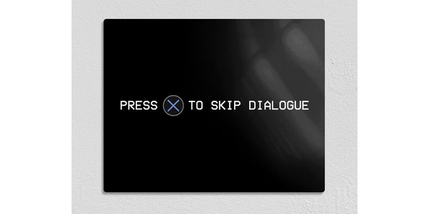 Press to Skip 11" x 14" Metal Poster