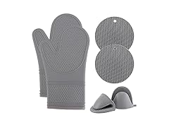 COOK WITH COLOR Silicone Oven Mitts