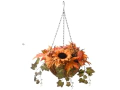 18" Hanging Basket Sunflower Mix