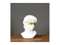 Golden Resin Mask David Bust Statue