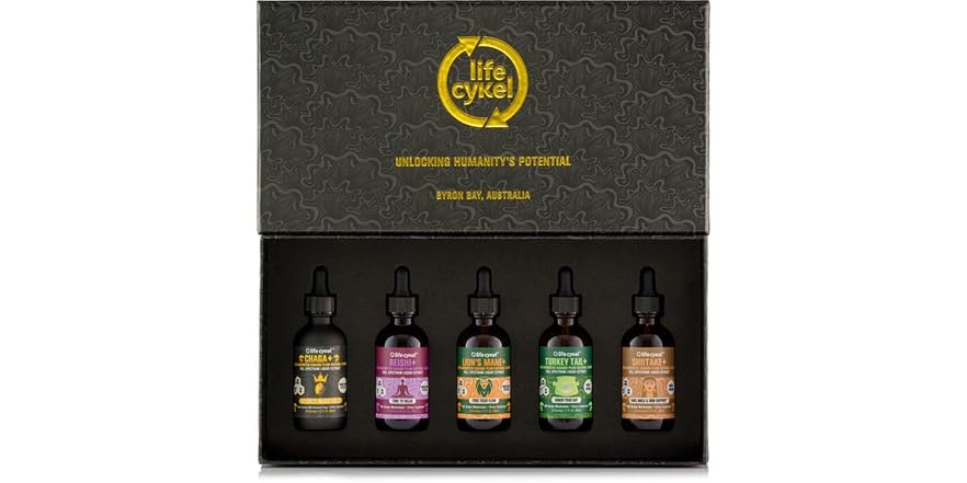 Chaga Ritual Set 5 or 10 Pk Life Cykel Mushroom Extracts The Chaga Set exp 7/25 2 Fl Oz