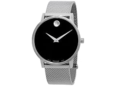 Movado Mens Swiss Museum Classic Mesh Watch