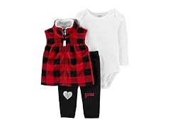 Carters Baby Girls 3 Piece Vest Set