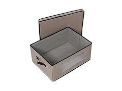 Honey-Can-Do Storage Box Grey w/Dividers
