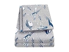 Kids Rocket Astronaut Printed Sheet Set