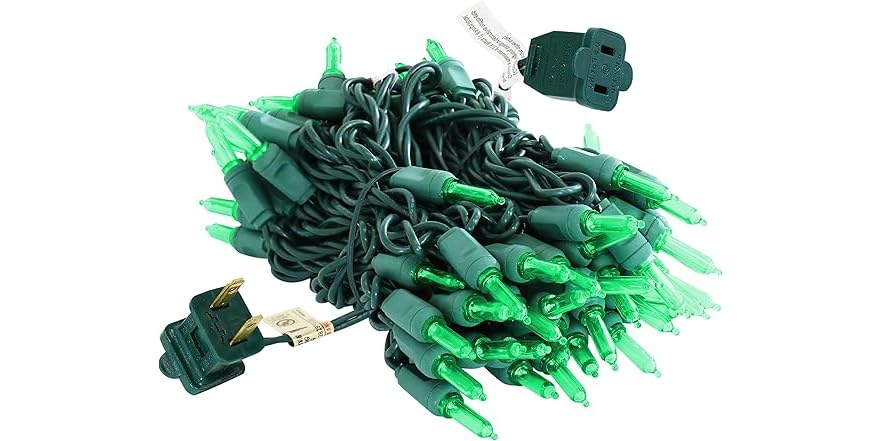 Sunnydaze Decor Smooth LED String Lights Green