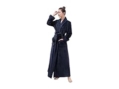 Women's Long Plush Fleece Bathrobe