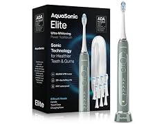 AquaSonic Elite Toothbrush Set Green