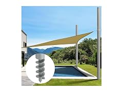 Miveda 12Ft Shade Sail Poles 2-Pack