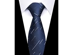 Formal Men’s Necktie - Midnight Crosshatch Copper