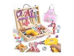 TONZE Wooden Kids Tool Set