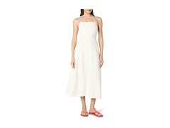 The Drop White Halter Midi Dress, 2X