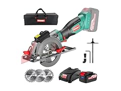 HYCHIKA Cordless Circular Saw, 18V Mini Circular Saw