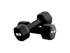Portzon Weights Dumbbells 15LB, Pair