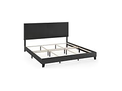 FURINNO Pessac PU Leather Upholstered King Platform