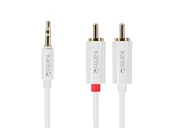 Kanto P76-2000W 3.5mm Stereo to RCA Plug