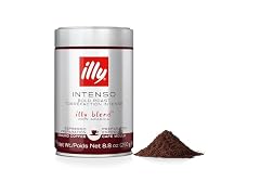 Illy Intenso Ground Espresso Coffee, Bold Roast