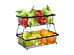 Sunnydaze 2-Tier Fruit Basket