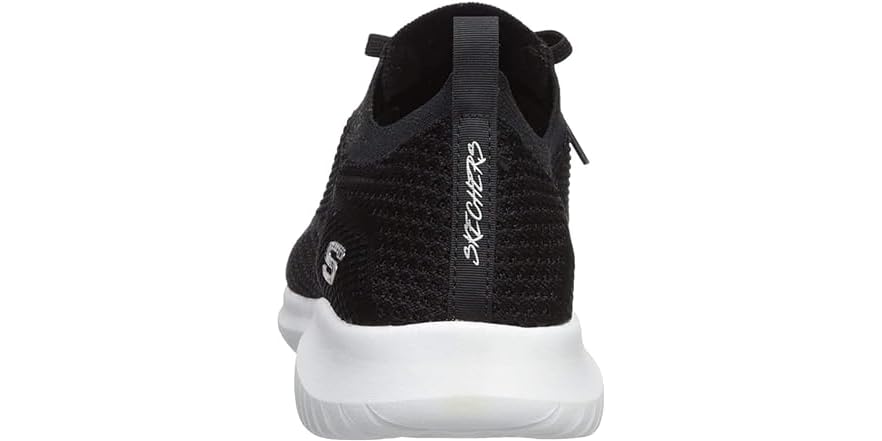 skechers black & white ultra flex statements trainers