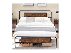 IDEALHOUSE Vintage 13" Full Bed Frame