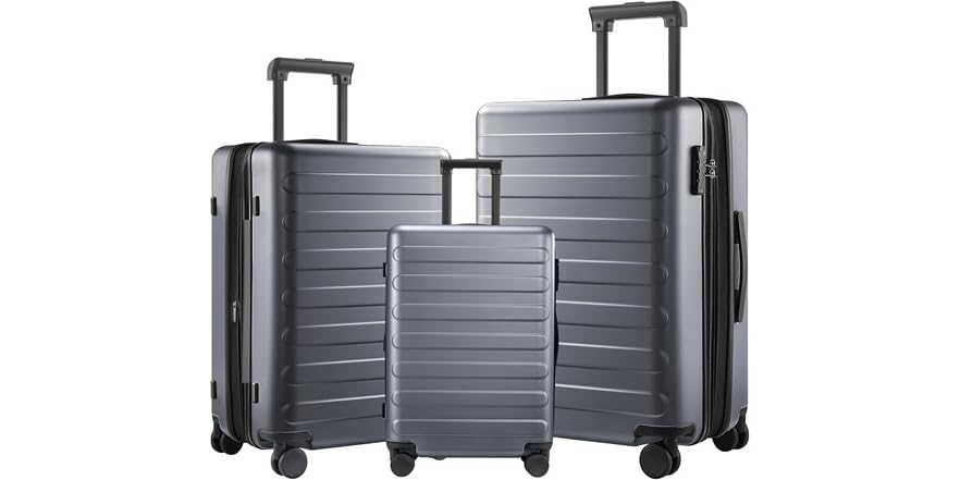 Leisure Escape Expandable 3 Piece Luggage Set