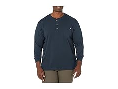 Dickies Men's Henley Navy (L) 