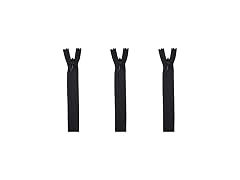 C&C Invisible Zipper - 3 Pack of 14 Inch Zippers- Black