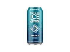 1CT Sparkling Ice Caffeine, Blue Raspberry Sparkling 16 oz.