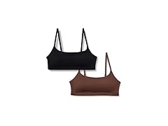 Amazon Essentials Scoop Bralette, 2 Pack