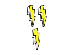 Umama Patch Set of 3 Mini Yellow Flash