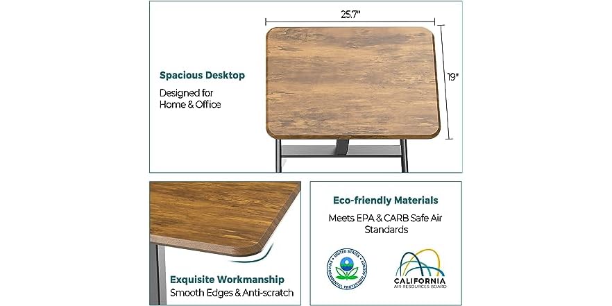 Mobile Laptop Desk - Rust
