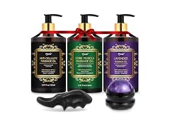 Pjordo 3-Pack Lavender Massage Oil Set